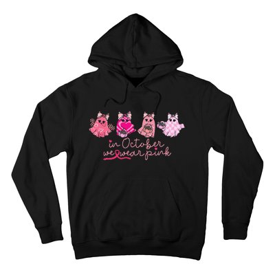 In October We Wear Pin.K Ghost Breast Cancer Awareness Hoodie