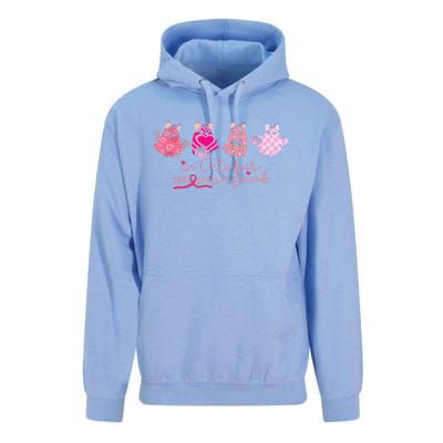 In October We Wear Pin.K Ghost Breast Cancer Awareness Unisex Surf Hoodie