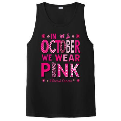 In October We Wear Pin.K Rainbow Breast Cancer Awareness PosiCharge Competitor Tank