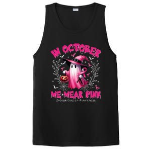 In October We Wear Ghost Witch Breast Cancer Awareness PosiCharge Competitor Tank