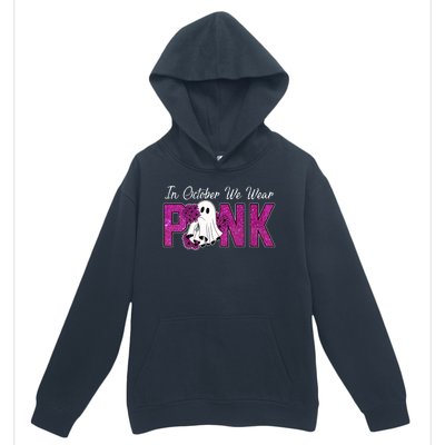 In October We Wear Pink Breast Cancer Awareness Halloween Urban Pullover Hoodie