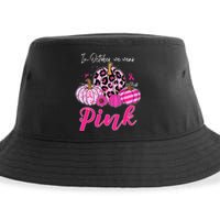 In October We Wear Pink Pumpkin Breast Cancer Awareness Sustainable Bucket Hat