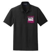 In October We Wear Nurse Ghost Halloween Breast Cancer Dry Zone Grid Polo