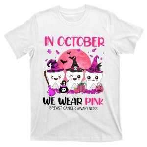 In October We Wear Pink Breast Cancer Awareness Dental Halloween T-Shirt