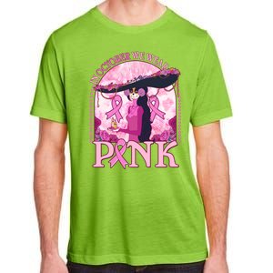 In October We Wear Pink Sugar Skull Lady Breast Cancer Awareness Adult ChromaSoft Performance T-Shirt