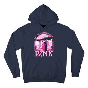 In October We Wear Pink Sugar Skull Lady Breast Cancer Awareness Hoodie