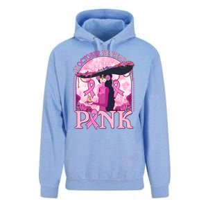 In October We Wear Pink Sugar Skull Lady Breast Cancer Awareness Unisex Surf Hoodie