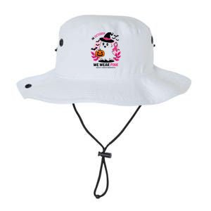 In October We Wear Pin.K Ghost Witch Breast Cancer Awareness Legacy Cool Fit Booney Bucket Hat