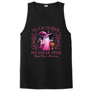 In October We Wear Ghost Witch Breast Cancer Awareness PosiCharge Competitor Tank