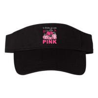 In October We Wear Pumpkin Breast Cancer Awareness Valucap Bio-Washed Visor