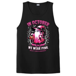 In October We Wear Ghost Witch Breast Cancer Awareness PosiCharge Competitor Tank