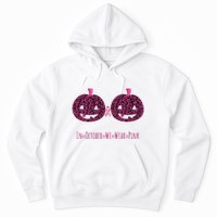 In October We Wear Pumpkin Leopard Print Bra Halloween Vneck Hoodie