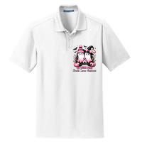 In October We Wear Ghost Witch Breast Cancer Awareness Dry Zone Grid Polo