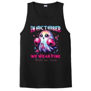 In October We Wear Ghost Witch Breast Cancer Awareness PosiCharge Competitor Tank