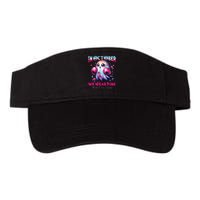 In October We Wear Ghost Witch Breast Cancer Awareness Valucap Bio-Washed Visor