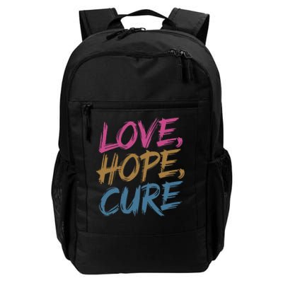 In October We Wear Love Hope Cure Breast Cancer Daily Commute Backpack