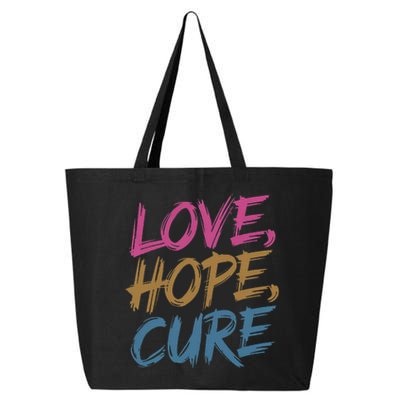 In October We Wear Love Hope Cure Breast Cancer 25L Jumbo Tote