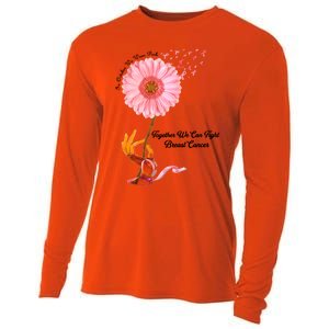 In October We Wear Pink Together We Can Fight Breast Cancer Gift Cooling Performance Long Sleeve Crew