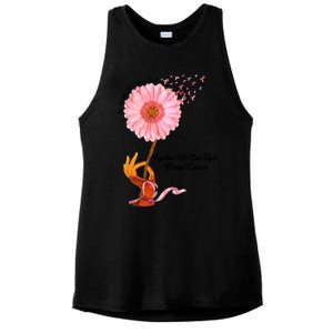 In October We Wear Pink Together We Can Fight Breast Cancer Gift Ladies PosiCharge Tri-Blend Wicking Tank