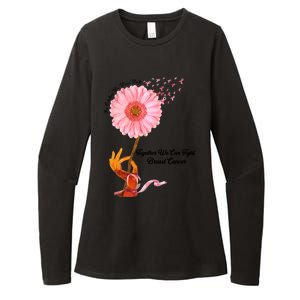 In October We Wear Pink Together We Can Fight Breast Cancer Gift Womens CVC Long Sleeve Shirt