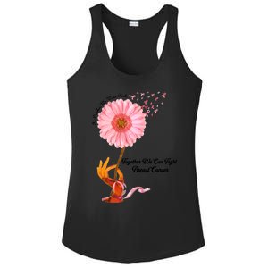 In October We Wear Pink Together We Can Fight Breast Cancer Gift Ladies PosiCharge Competitor Racerback Tank