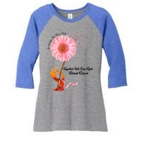 In October We Wear Pink Together We Can Fight Breast Cancer Gift Women's Tri-Blend 3/4-Sleeve Raglan Shirt