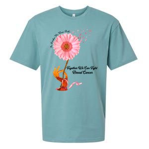 In October We Wear Pink Together We Can Fight Breast Cancer Gift Sueded Cloud Jersey T-Shirt