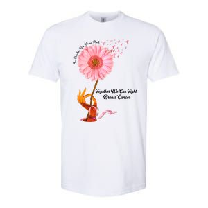 In October We Wear Pink Together We Can Fight Breast Cancer Gift Softstyle CVC T-Shirt