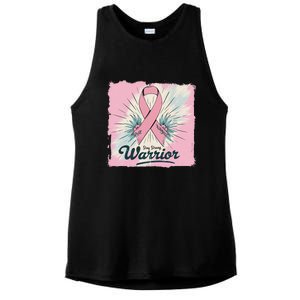 In October We Wear Stay Strong Warrior Breast Cancer Ladies PosiCharge Tri-Blend Wicking Tank