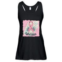 In October We Wear Stay Strong Warrior Breast Cancer Ladies Essential Flowy Tank