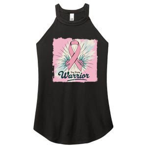 In October We Wear Stay Strong Warrior Breast Cancer Women's Perfect Tri Rocker Tank