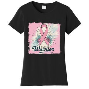 In October We Wear Stay Strong Warrior Breast Cancer Women's T-Shirt