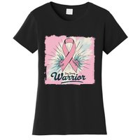 In October We Wear Stay Strong Warrior Breast Cancer Women's T-Shirt