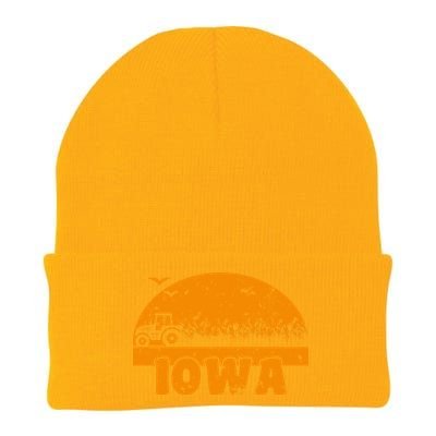 Iowa Farmers Tractor Knit Cap Winter Beanie