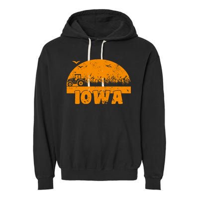 Iowa Farmers Tractor Garment-Dyed Fleece Hoodie
