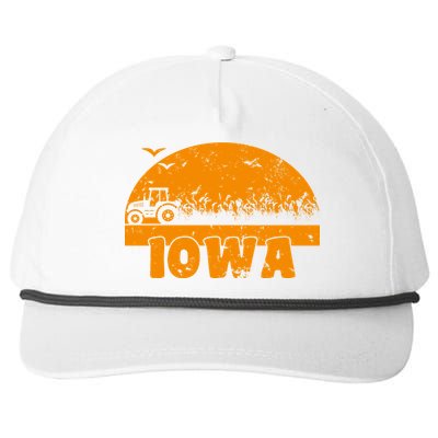 Iowa Farmers Tractor Snapback Five-Panel Rope Hat