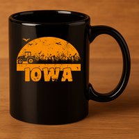 Iowa Farmers Tractor 11oz C Handle Ceramic Mug