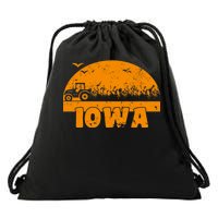 Iowa Farmers Tractor Drawstring Bag