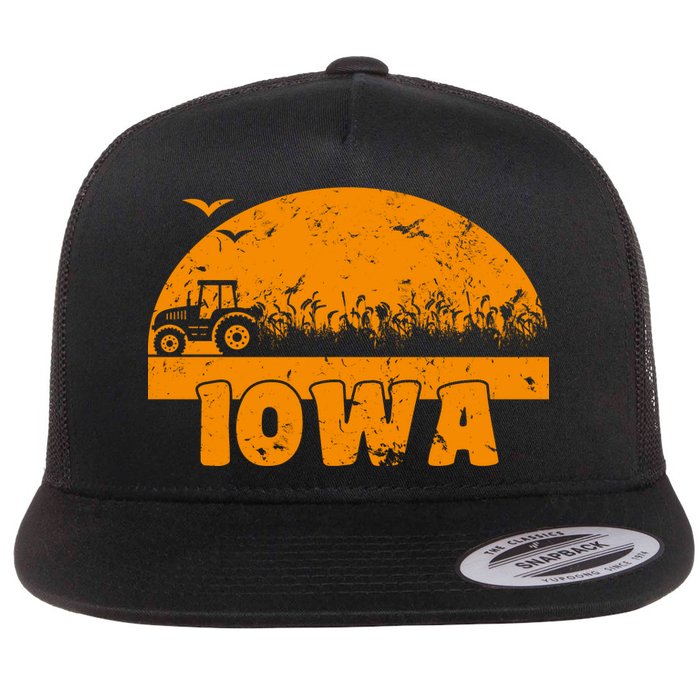 Iowa Farmers Tractor Flat Bill Trucker Hat