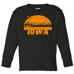 Iowa Farmers Tractor Toddler Long Sleeve Shirt