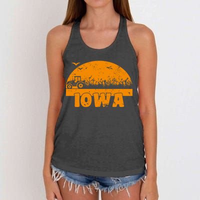 Iowa Farmers Tractor Women's Knotted Racerback Tank