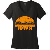 Iowa Farmers Tractor Women's V-Neck T-Shirt