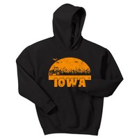 Iowa Farmers Tractor Kids Hoodie