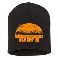 Iowa Farmers Tractor Short Acrylic Beanie