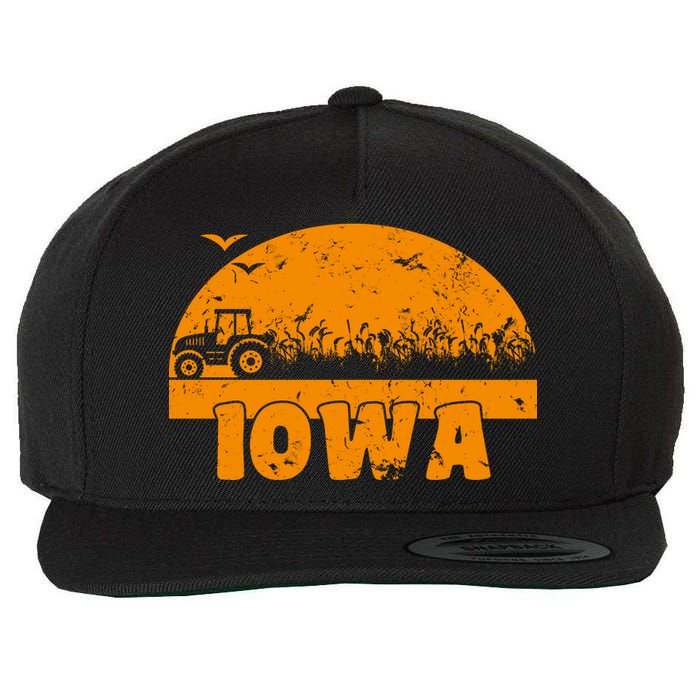 Iowa Farmers Tractor Wool Snapback Cap