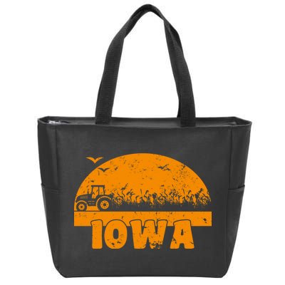 Iowa Farmers Tractor Zip Tote Bag