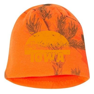 Iowa Farmers Tractor Kati - Camo Knit Beanie