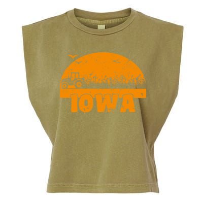 Iowa Farmers Tractor Garment-Dyed Women's Muscle Tee