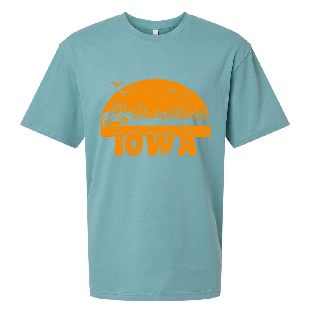 Iowa Farmers Tractor Sueded Cloud Jersey T-Shirt