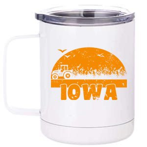 Iowa Farmers Tractor 12 oz Stainless Steel Tumbler Cup